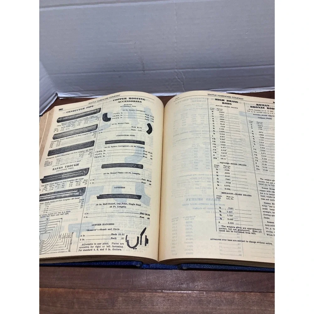 Seattle Hardware Company General Index Catalog Vintage 1920s Trade Industrial